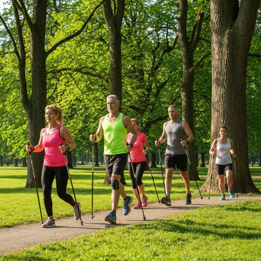 Nordic Walking im Park